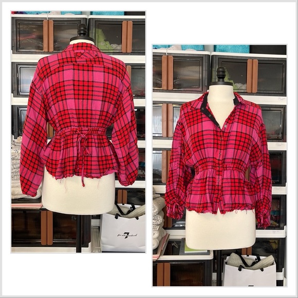 💕We the free button down flannel shirt-size S💕 - Picture 16 of 16
